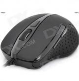MCSaite USB Optical Mouse - Preto (130cm-Cabo)