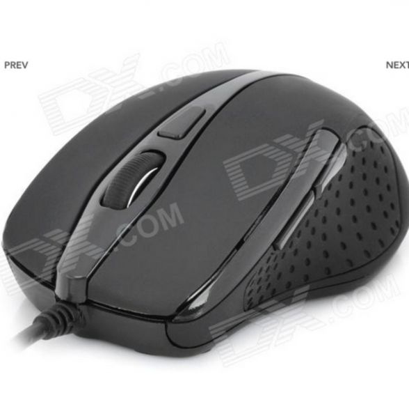 MCSaite USB Optical Mouse - Preto (130cm-Cabo)