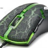 novo mouse optico verde e preto